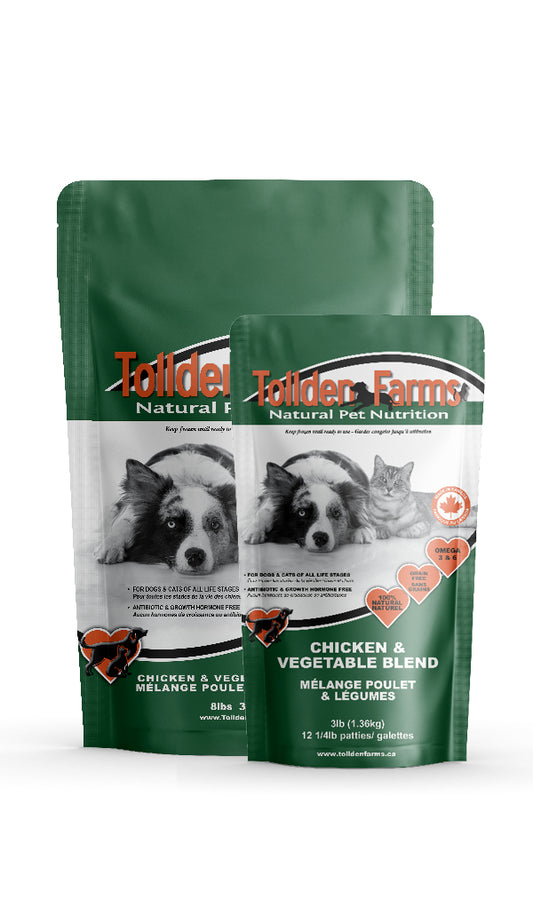 Tollden Farms - Chicken and Vegetable Blend - 8lb