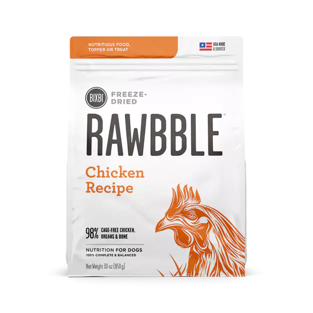 Bixbi Rawbble Dried Chicken Dog 26oz Manchester