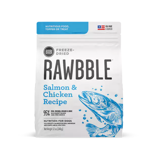 Bixbi Rawbble Dried Chicken and Salmon Dog 12oz Manchester
