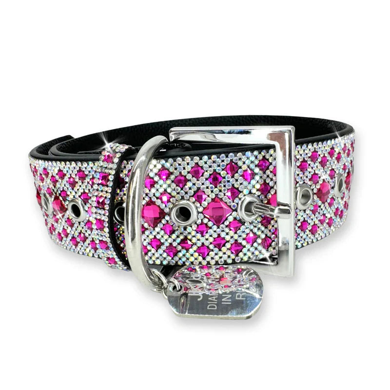 Jacqueline Kent - Collar - Bright Pink Diamonds - Large