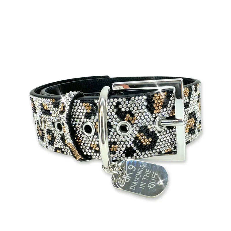Jacqueline Kent - Collar - Silver Leopard - Large