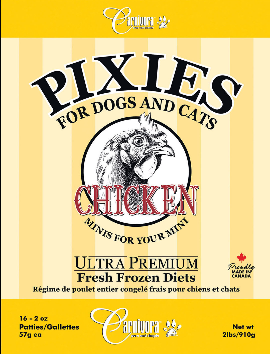 Carnivora - Pixie - Chicken Diet - 2lbs