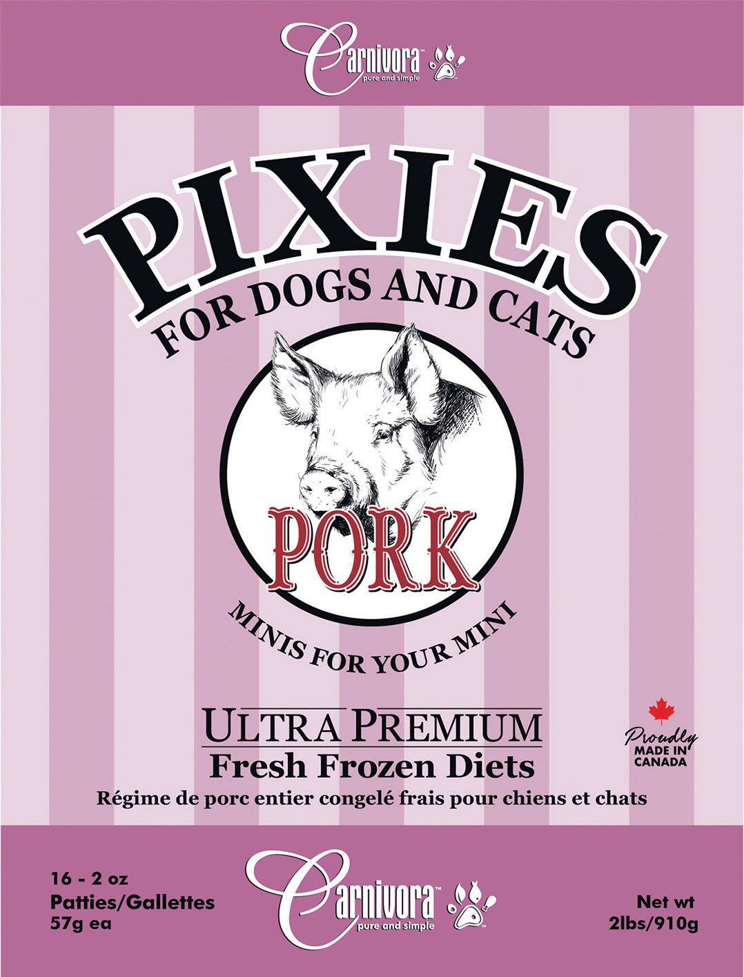 Carnivora - Pixie - Pork Diet - 2lbs