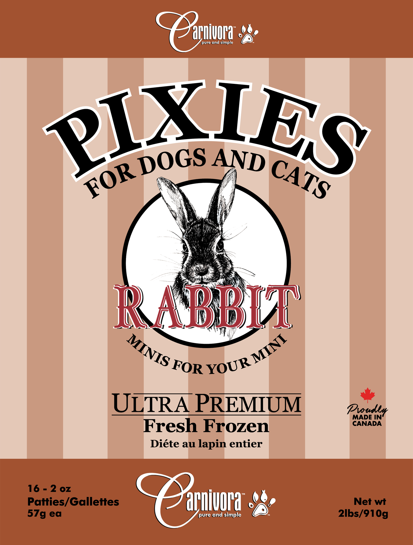 Carnivora - Pixie - Rabbit Diet - 2lbs